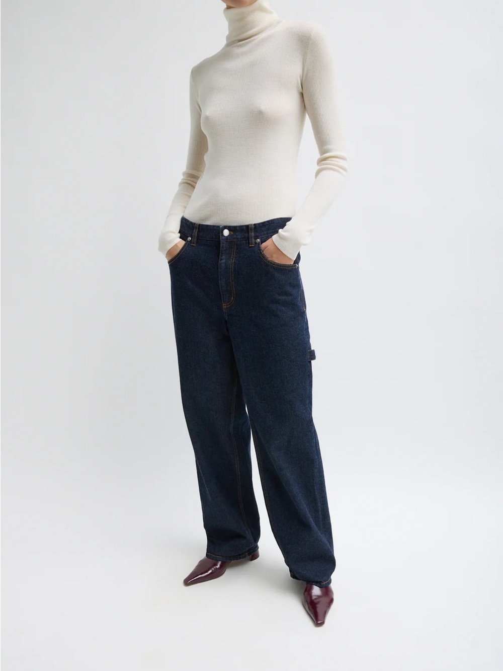 Tibi Dark Indigo Sam Jeans